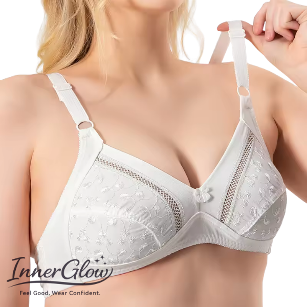 Wire-Free Breathable Cup Back Closure Sexy Comfortable Gather Thin Cup Bra