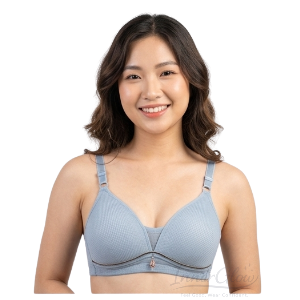 Innerglow Aura Soft Support Bra – Sky Blue – Size 40