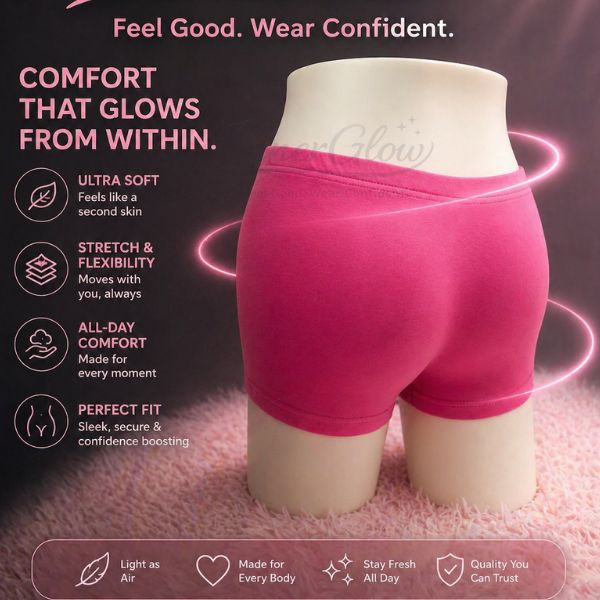Innerglow Ultra Soft Comfort Box Panty for Ladies size- M,L,XL,2XL