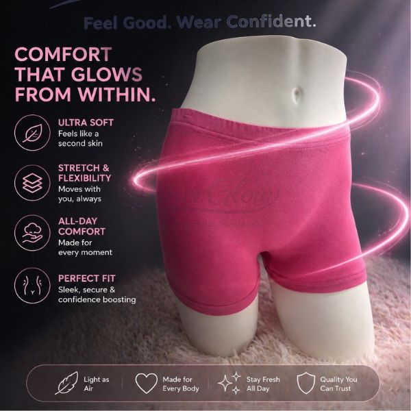 Innerglow Ultra Soft Comfort Box Panty for Ladies size- M,L,XL,2XL
