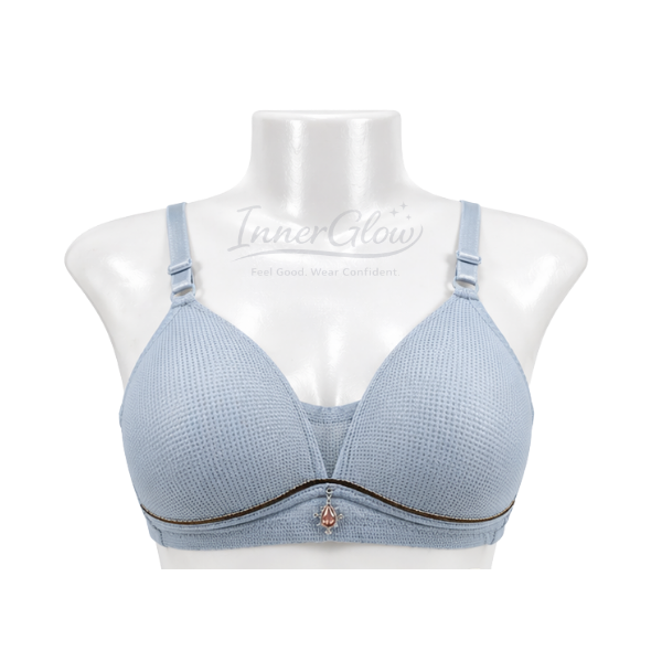 Innerglow Aura Soft Support Bra – Sky Blue – Size 40
