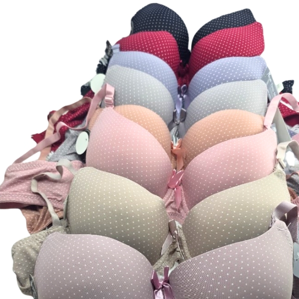 Elegant Polka Dot Padded Bra Collection