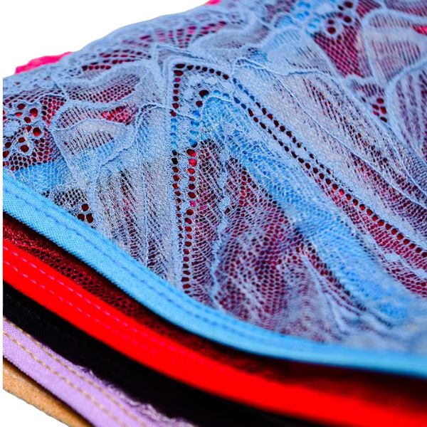 Women'S Printed Butterfly Floral Leopard Lace Thongs