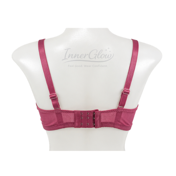 InnerGlow Aura Soft Support Bra – Dusty Rose Pink – Size 42