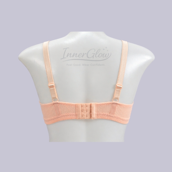 Innerglow Aura Soft Support Bra – Peach Nude – Size 38