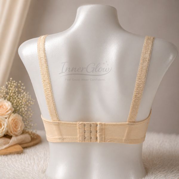 Innerglow Peach Bliss Comfort Support Bra – Soft Yellow – Size 36