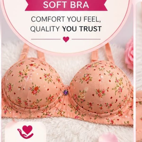 Women&amp;#039;s Floral Printed Padded Bra Set