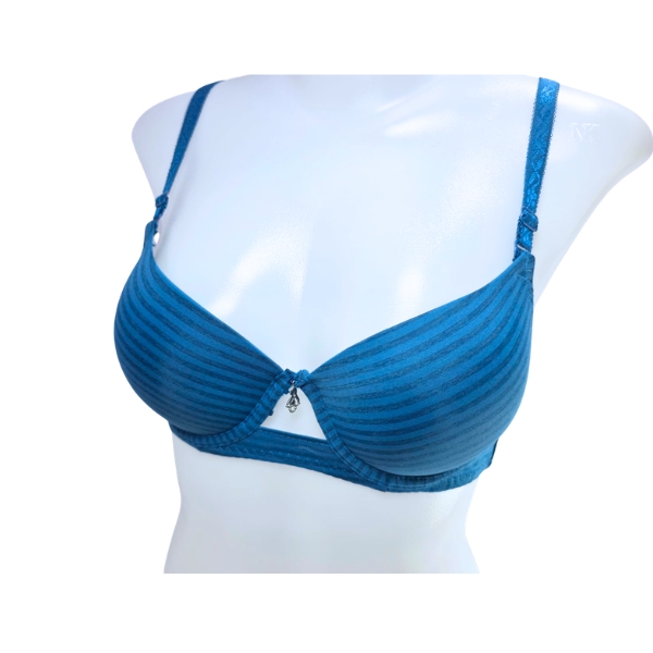 InnerGlow Velvet Stripe Padded Bra