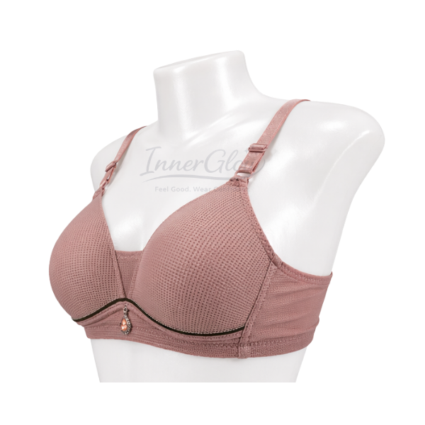 InnerGlow Aura Soft Support Bra – Light Peach – Size 36