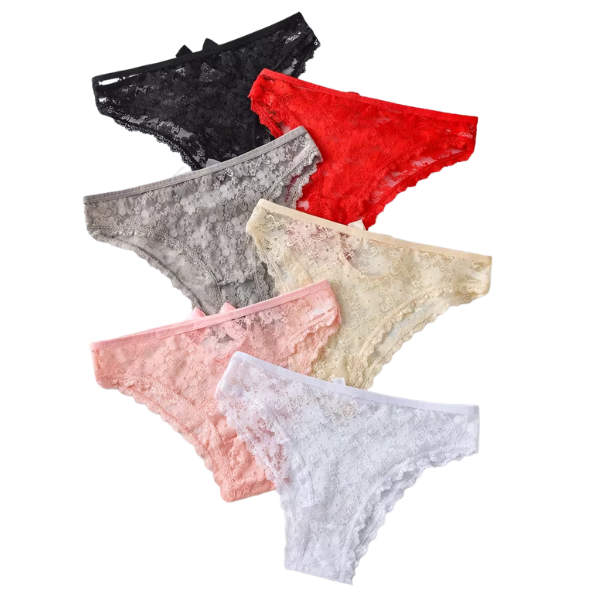 Large Bow Lace Sexy Women'S Panties