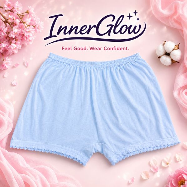 Innerglow School Comfort Box Panty – White (Girls Uniform Wear) size-S