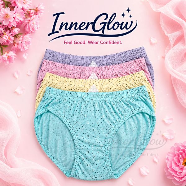 Innerglow Lightweight Cotton Brief Panties size-M